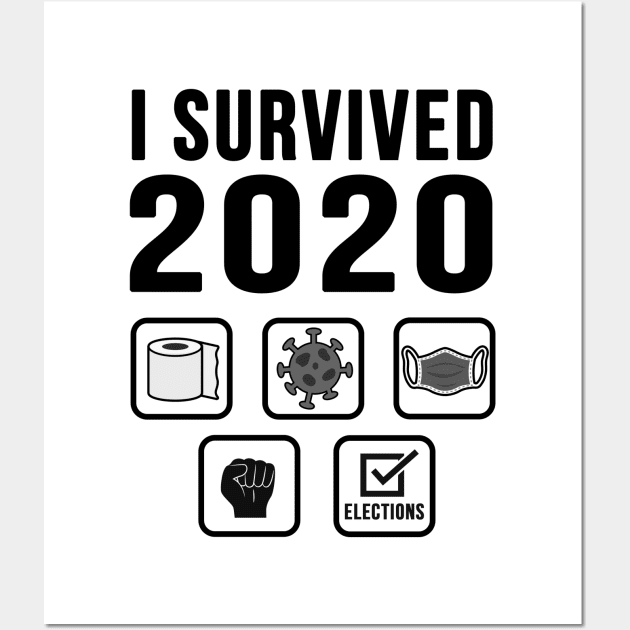 I Survived 2020 Wall Art by Printadorable